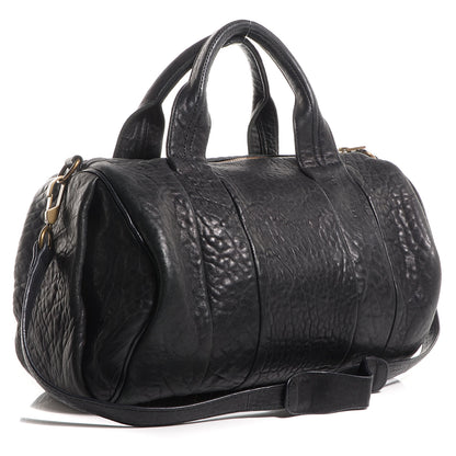 Alexander Wang Pebbled Lambskin Rocco Black Antique Brass Hardware 3 of 7