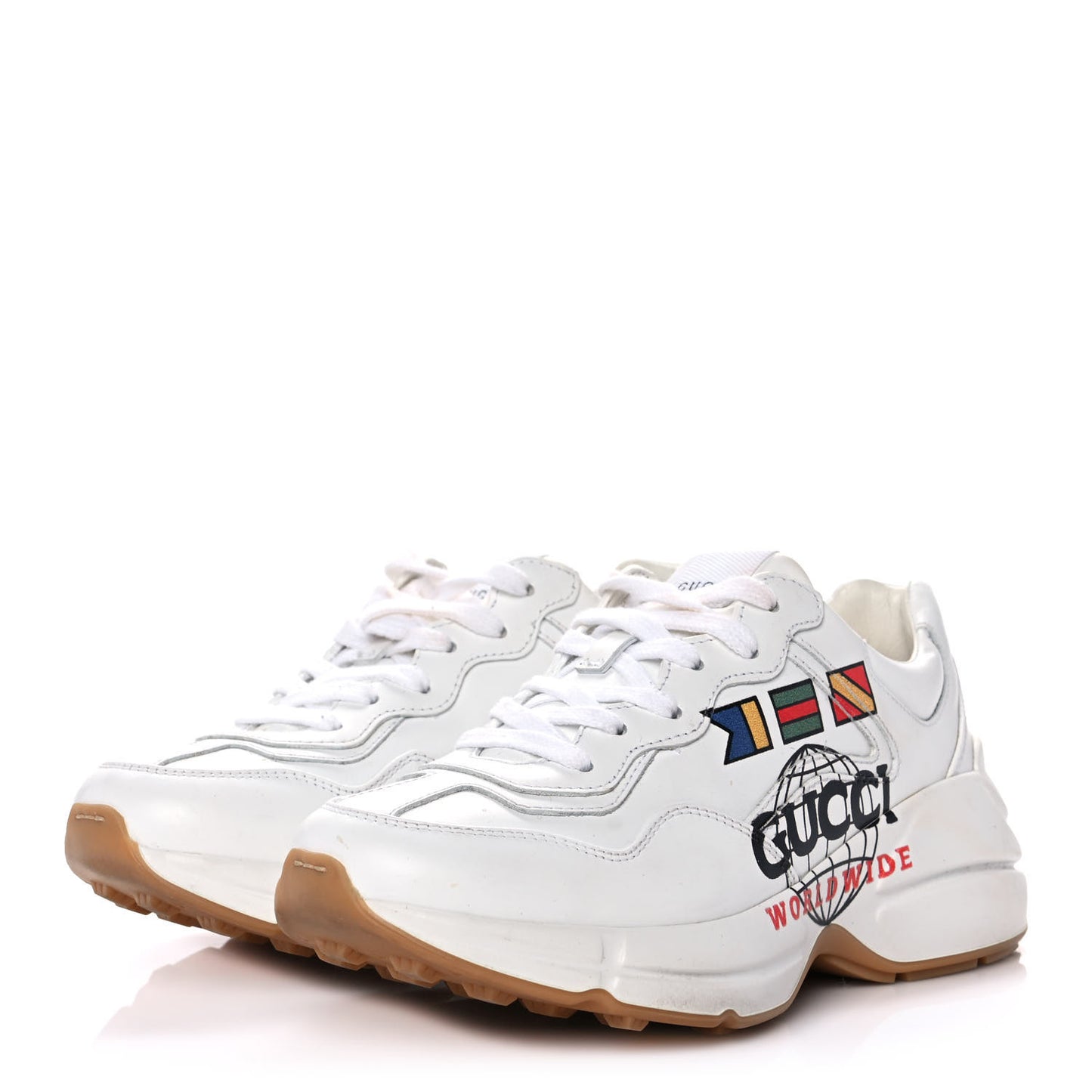 Calfskin Worldwide Womens Rhyton Sneakers 35.5 Great White