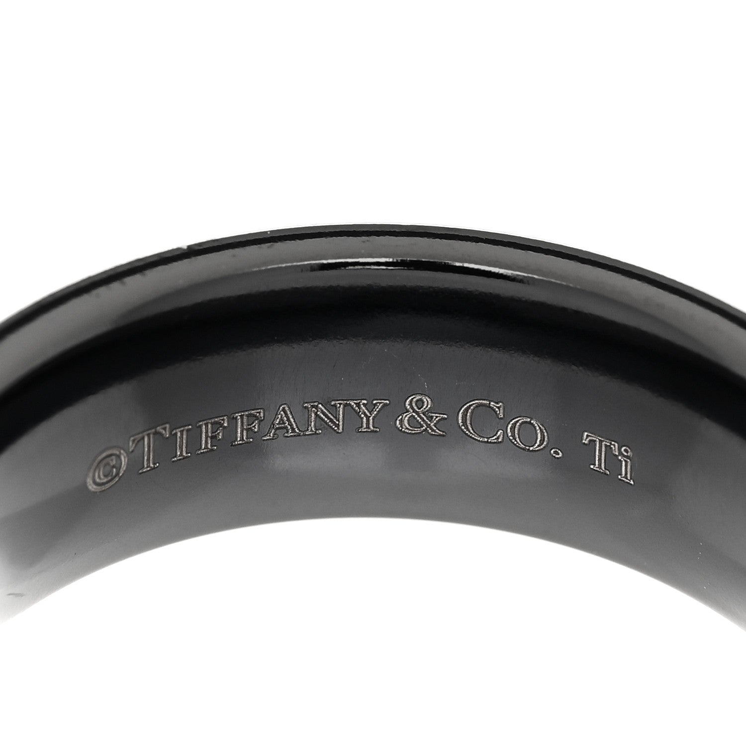 Tiffany Titanium 1837 Band Ring 56 7.5 4 of 4