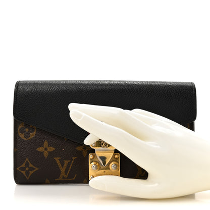 Louis Vuitton Monogram Pallas Wallet Black 2 of 17