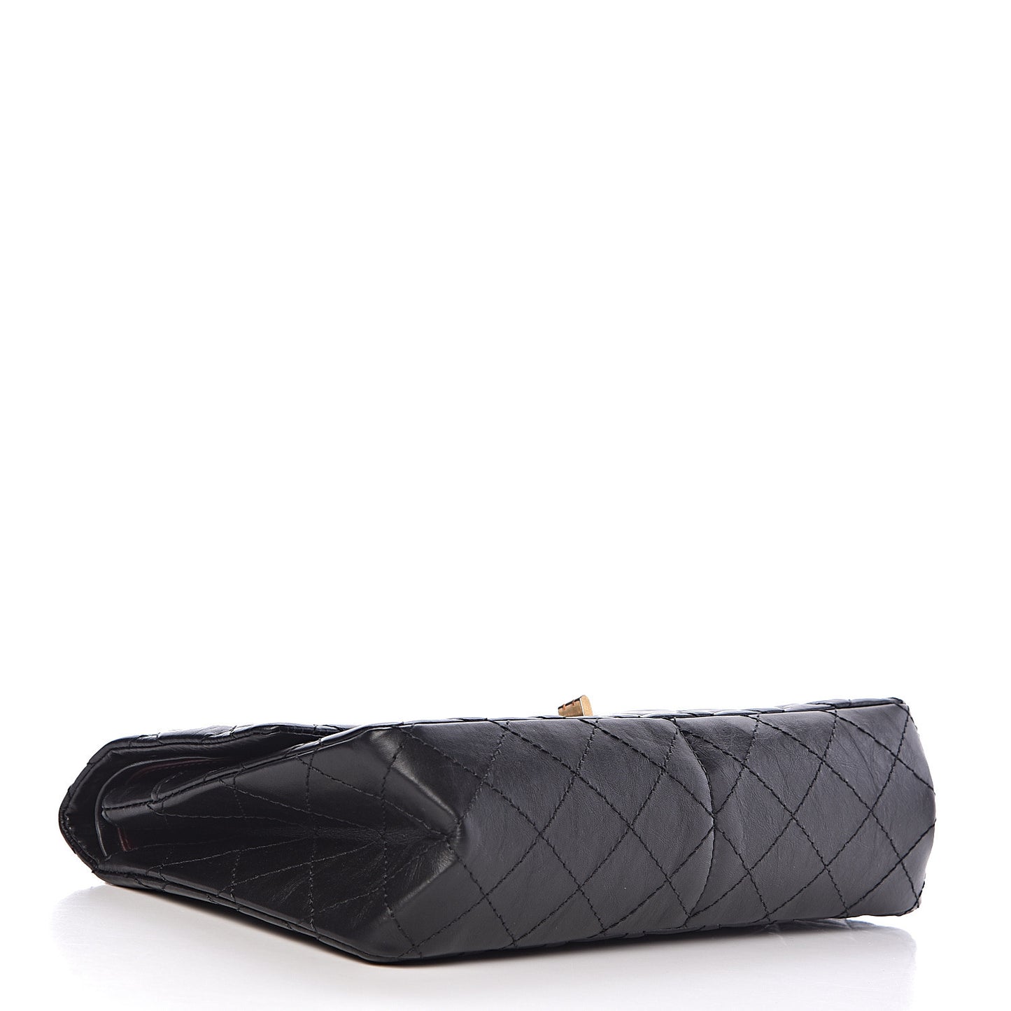 Aged Calfskin Quilted 2.55 Reissue 226 Flap Black
