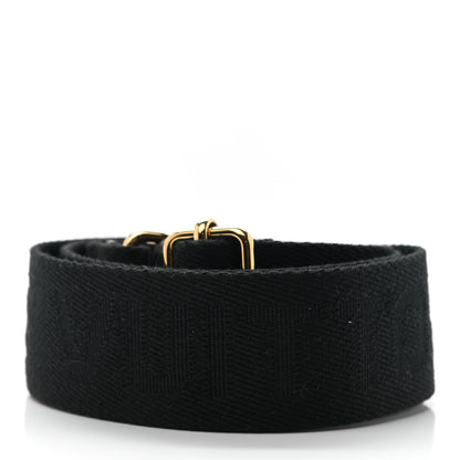 Louis Vuitton Canvas Adjustable Speedy 22 Bandouliere Shoulder Strap Black 2 of 3