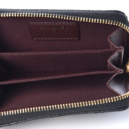 Chanel Caviar Quilted Zip Coin Purse Black 5 of 8