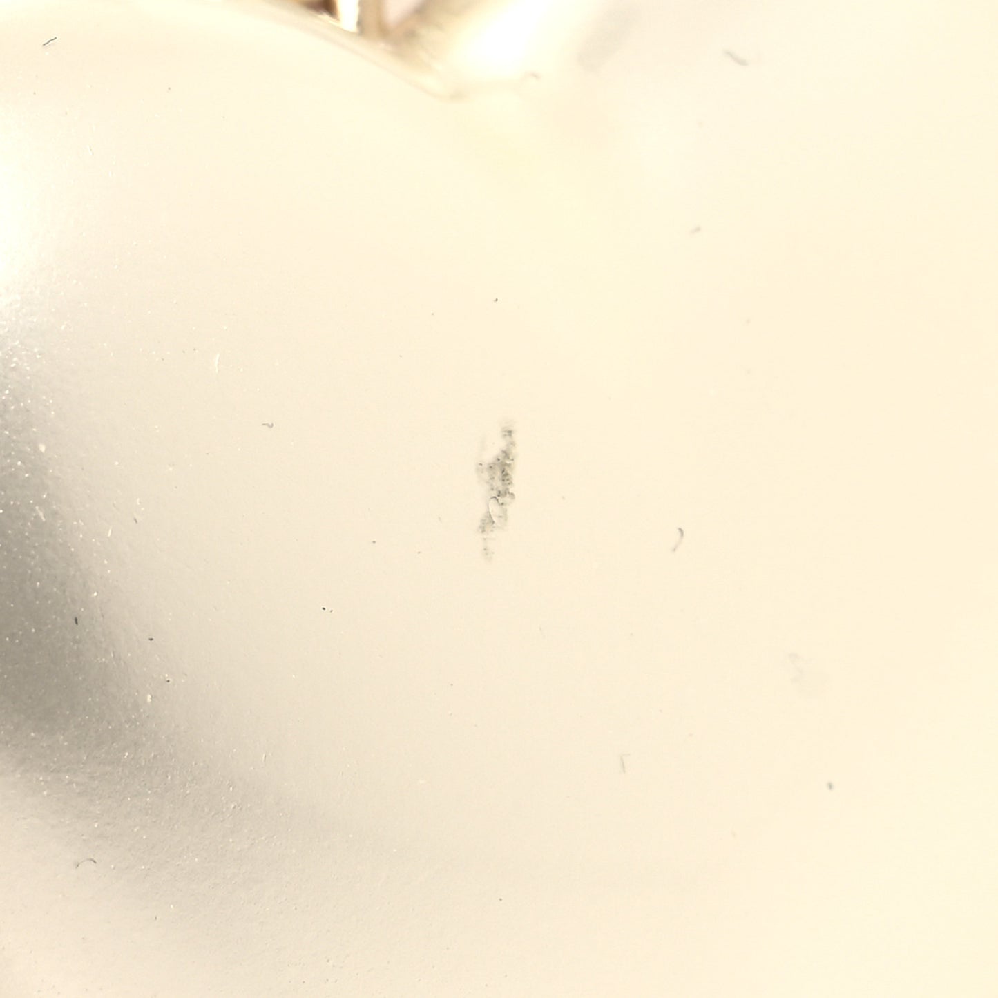 Pearl Crystal CC Heart Short Necklace Pearly White Gold