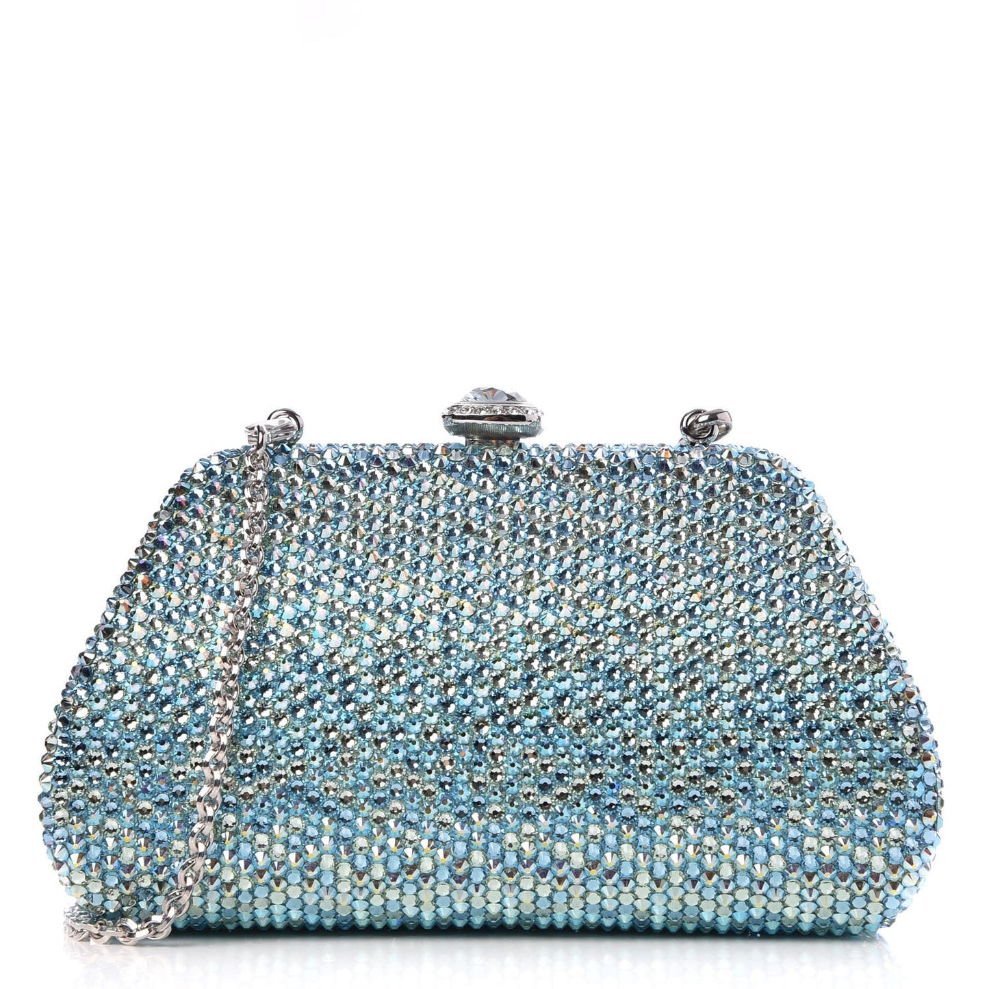 Swarovski Crystal Miniaudiere Clutch Blue