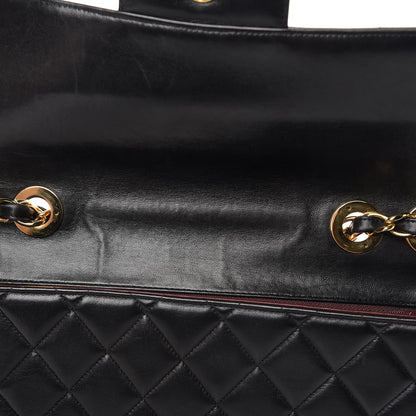 Chanel Lambskin Quilted Jumbo Single Flap Black 12 of 16
