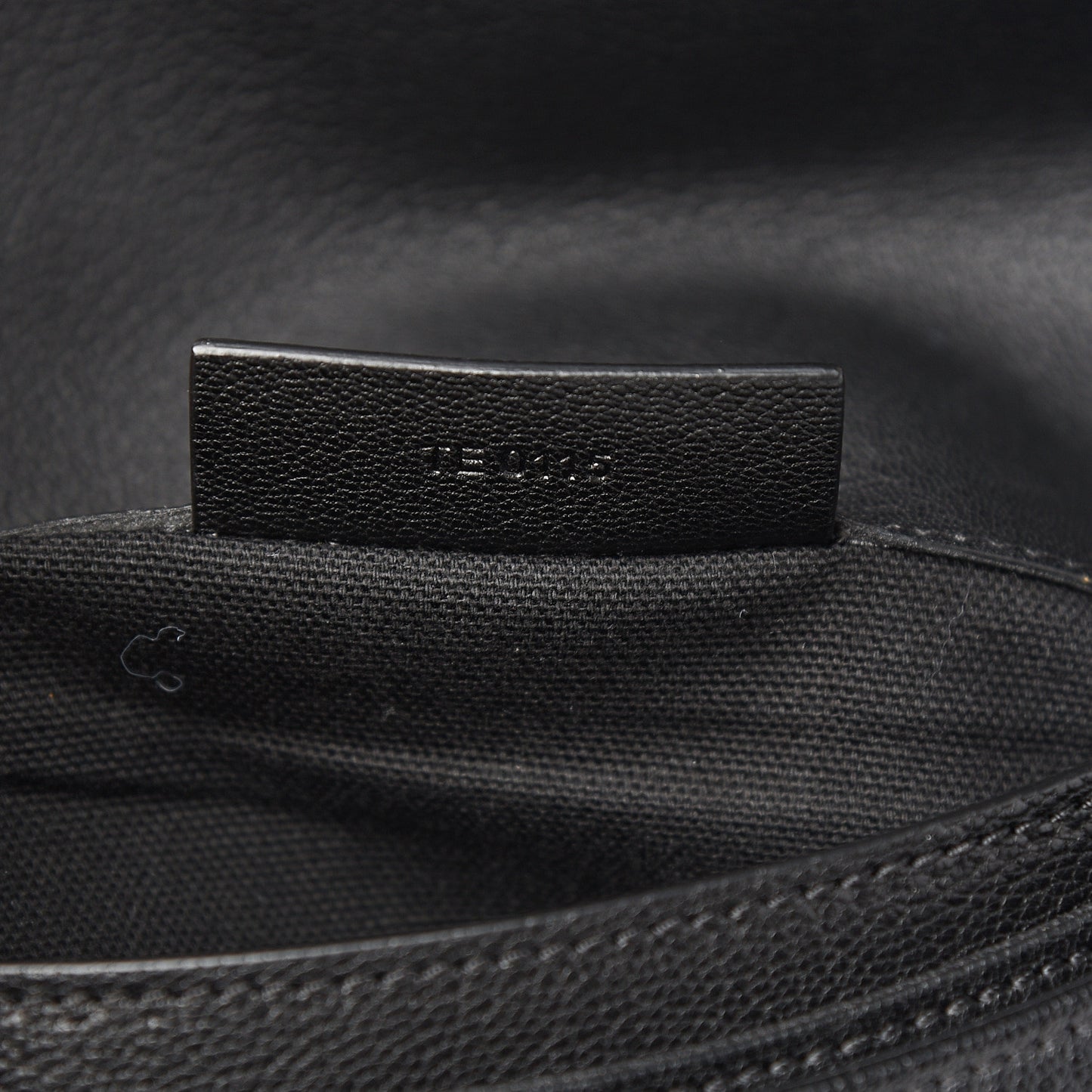 Sugar Goatskin Medium Antigona Envelope Clutch Black