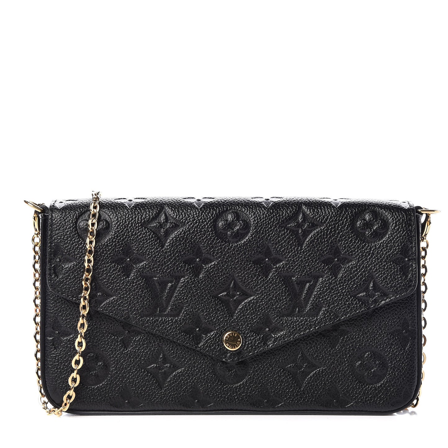 Empreinte Pochette Felicie Chain Wallet Black