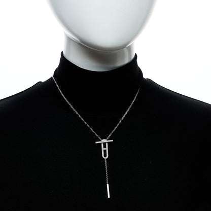 Hermes 18K White Gold Diamond PM Ever Chaine D'Ancre Necklace ST 2 of 6