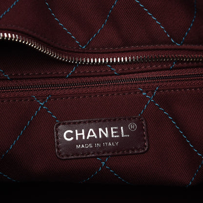 Chanel Grained Calfskin Quilted Small Daily Shopping Tote Turquoise 6 of 7
