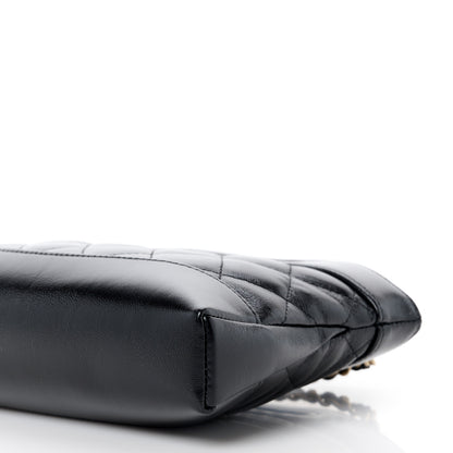 Chanel Shiny Crumpled Calfskin Quilted Nano 31 Shopping Bag Black 10 of 11