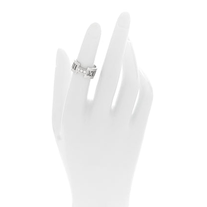 Tiffany 18K White Gold Diamond Open Atlas Ring 49 5 2 of 4