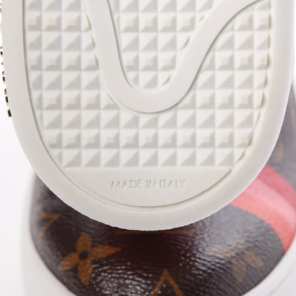 Louis Vuitton Monogram Frontrow Slip On Sneakers 35.5 Rouge 8 of 9