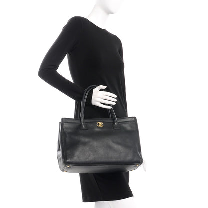 Chanel Calfskin Cerf Executive Shopper Tote Black 2 of 11