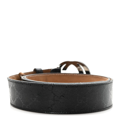 Gucci Imprime Monogram Interlocking G 105 42 Belt Black 2 of 5