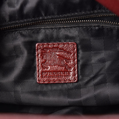 Burberry Calfskin Chain Tote Burgundy 7 of 15