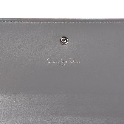 Christian Dior Grained Calfskin Diorama Croisiere Chain Wallet Gris 6 of 17