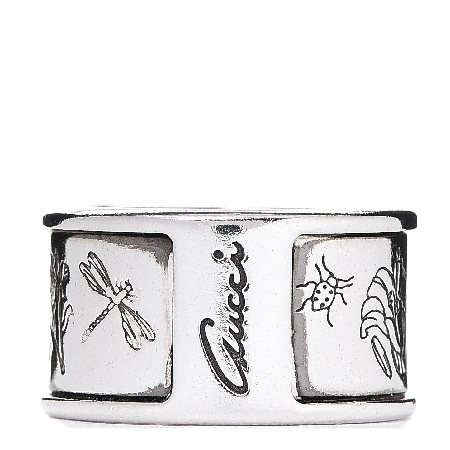 Sterling Silver Flora Band Ring 50 5.25