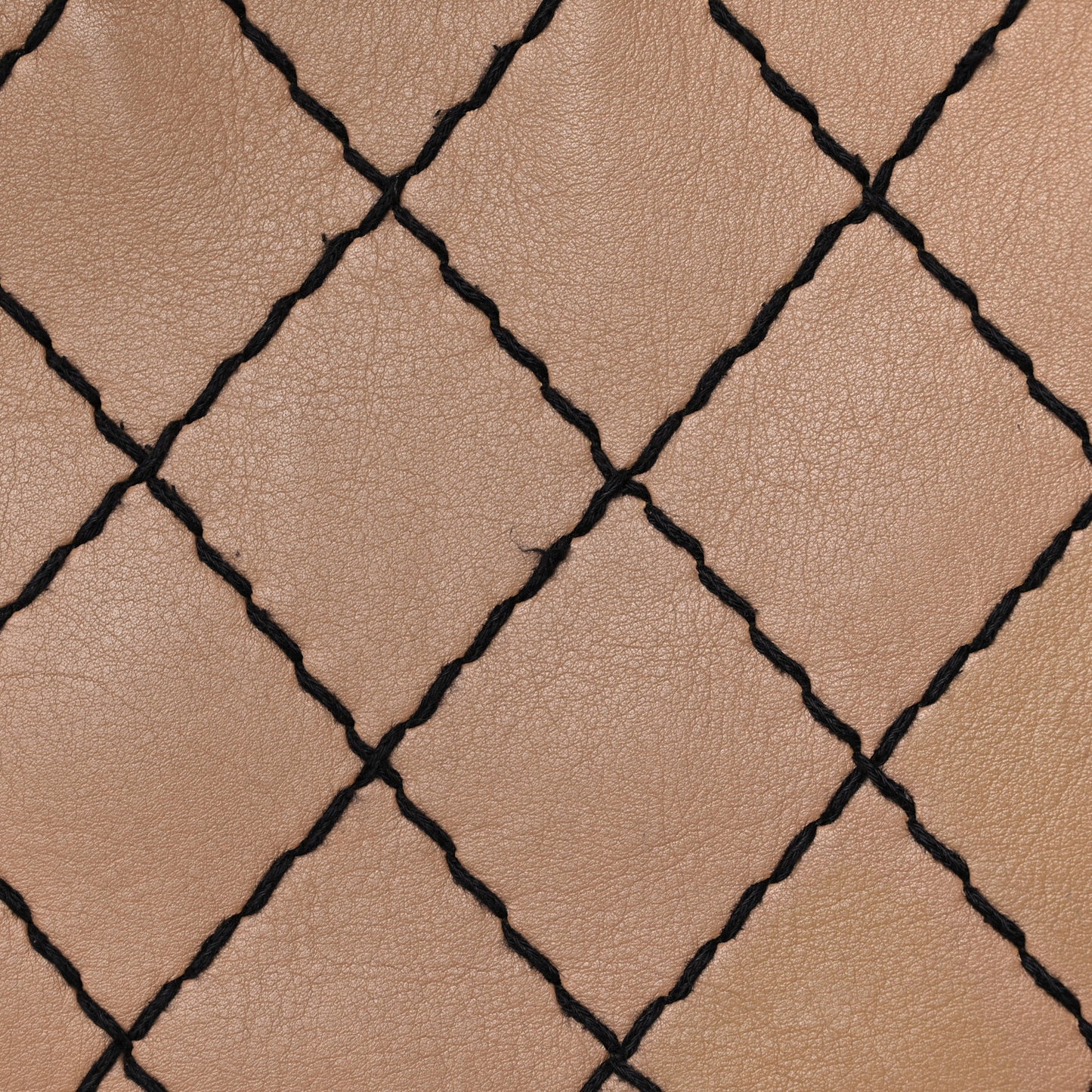 Calfskin Wild Stitch Vertical Top Handle Bag Beige