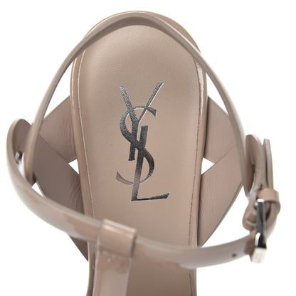 Saint Laurent Patent Tribute 105 Platform Sandals 37 Nude Powder 7 of 7