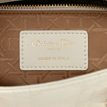 Christian Dior Lambskin Cannage Mini Lady Dior White 6 of 12
