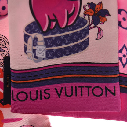 Louis Vuitton Silk Monogram Superstition Bandeau Rose 3 of 5