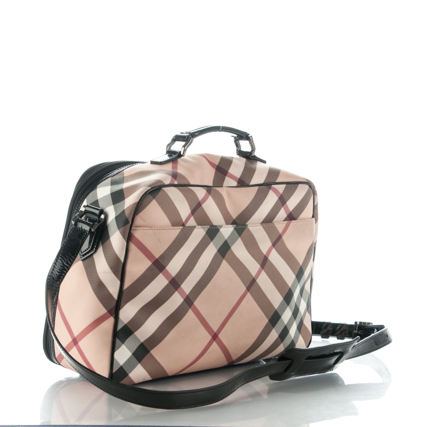 Supernova Check Diaper Bag Black