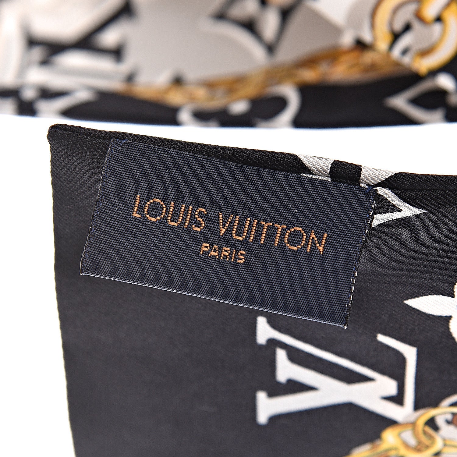 Louis Vuitton Silk Monogram Confidential Bandeau Black 3 of 3