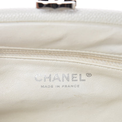 Chanel Caviar Quilted Timeless Clutch White 6 of 14
