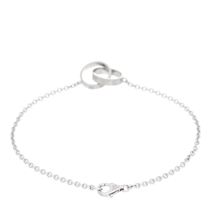 Cartier 18K White Gold Interlocking LOVE Bracelet 2 of 5