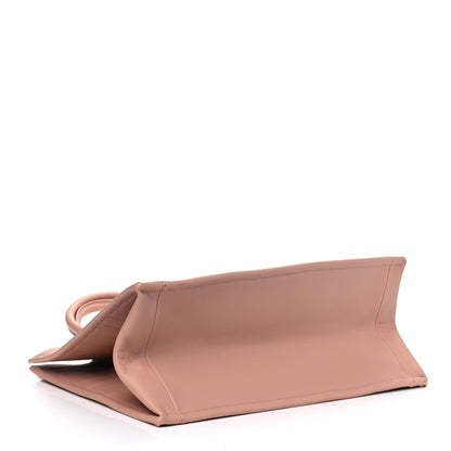 Christian Dior Calfskin Embossed Medium Book Tote Rose de Vents 3 of 8