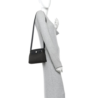 Hermes Military Toile Vache Hunter Herbag Zip Retourne 20 Vert De Gris Black 2 of 10