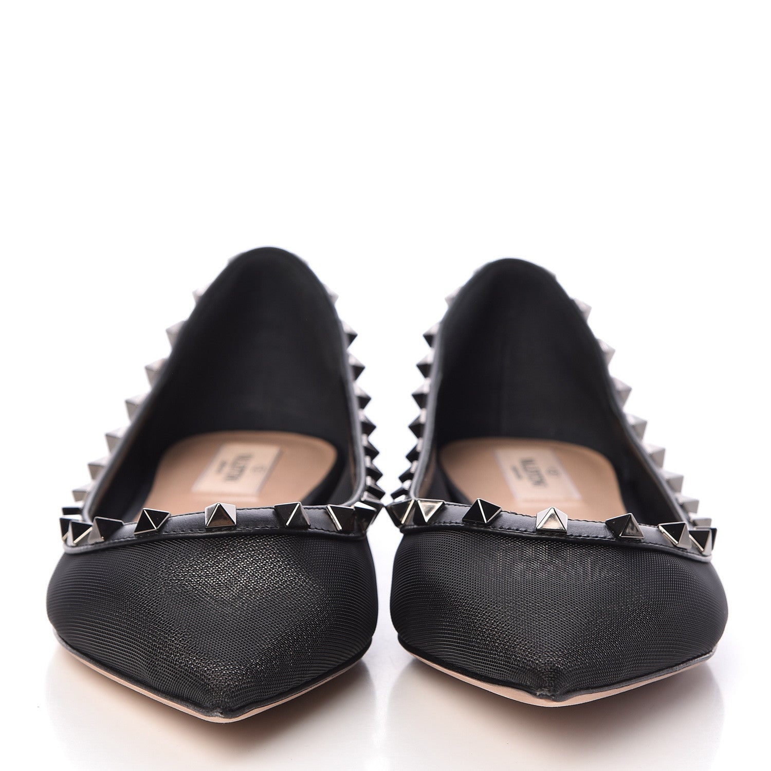 Valentino Garavani Mesh Rockstud Ballerina Flats 40 Black 2 of 7