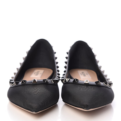 Valentino Garavani Mesh Rockstud Ballerina Flats 40 Black 2 of 7