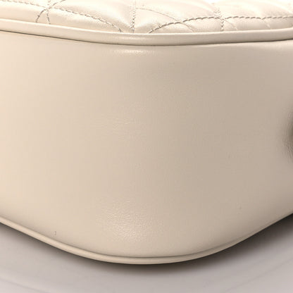 Gucci Calfskin Matelasse Aria Small GG Marmont Chain Shoulder Bag Mystic White 11 of 12