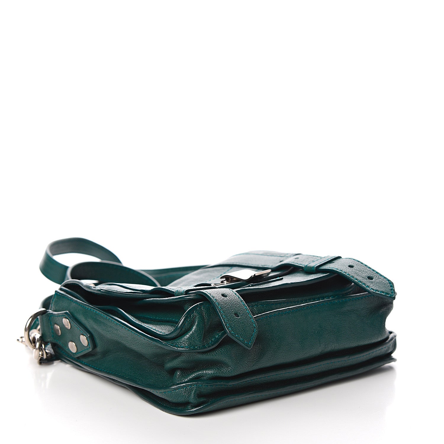 Proenza Schouler Lambskin PS1 Mini Pouch Messenger Bag Teal 3 of 12