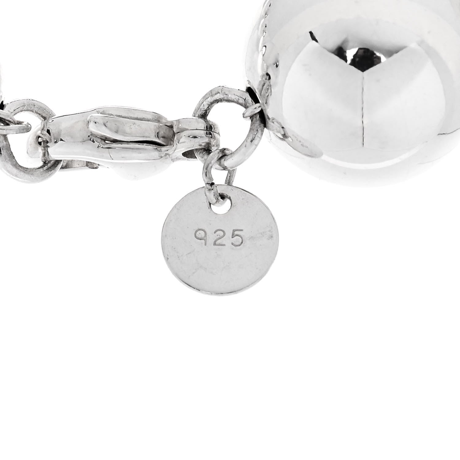 Tiffany Sterling Silver 14mm HardWear Ball Bracelet 4 of 4