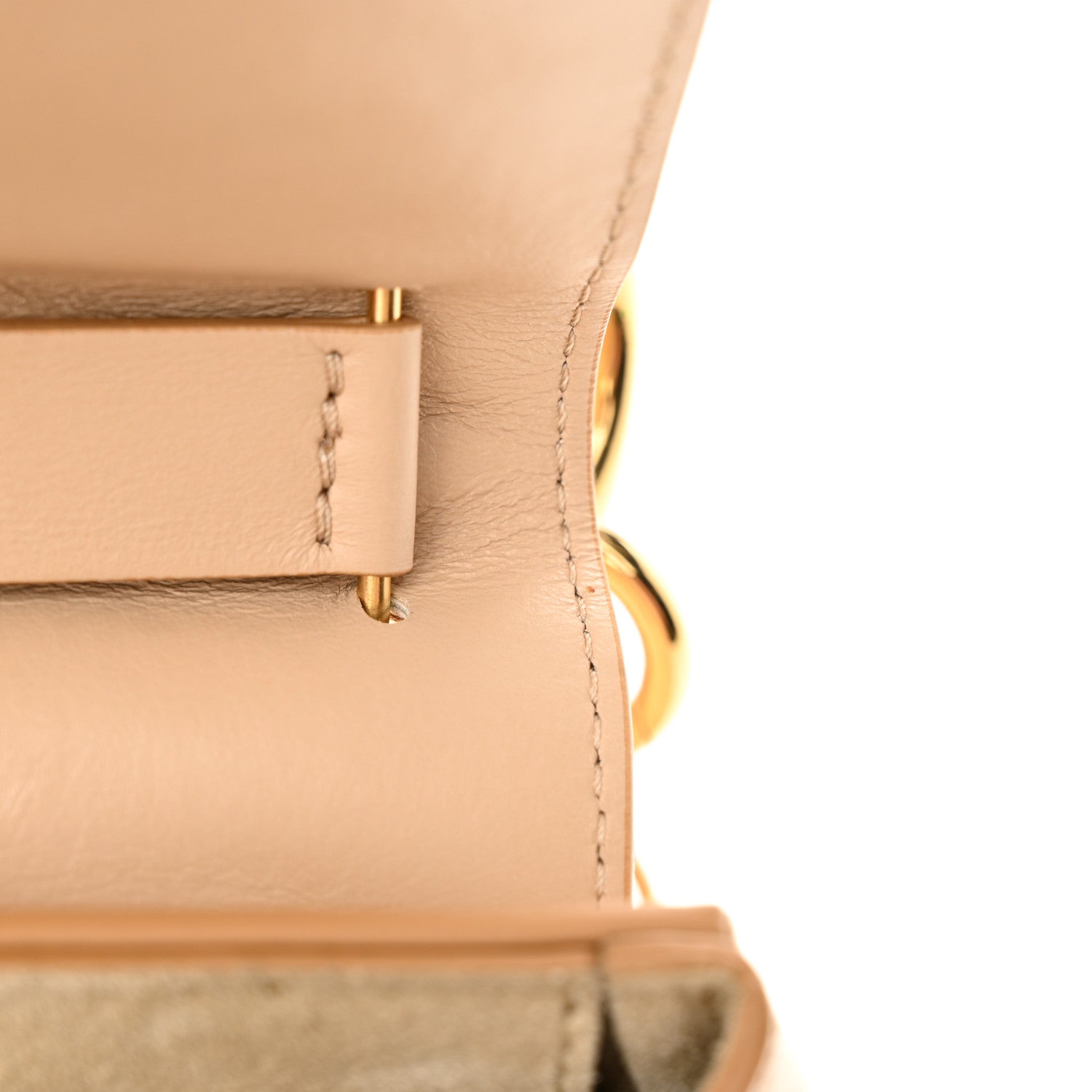 Chloe Calfskin Quilted Mini Drew Bijou Shoulder Bag Pearl Beige 10 of 12