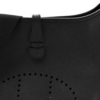 Hermes Taurillon Clemence EVELYNE III PM Black 8 of 12