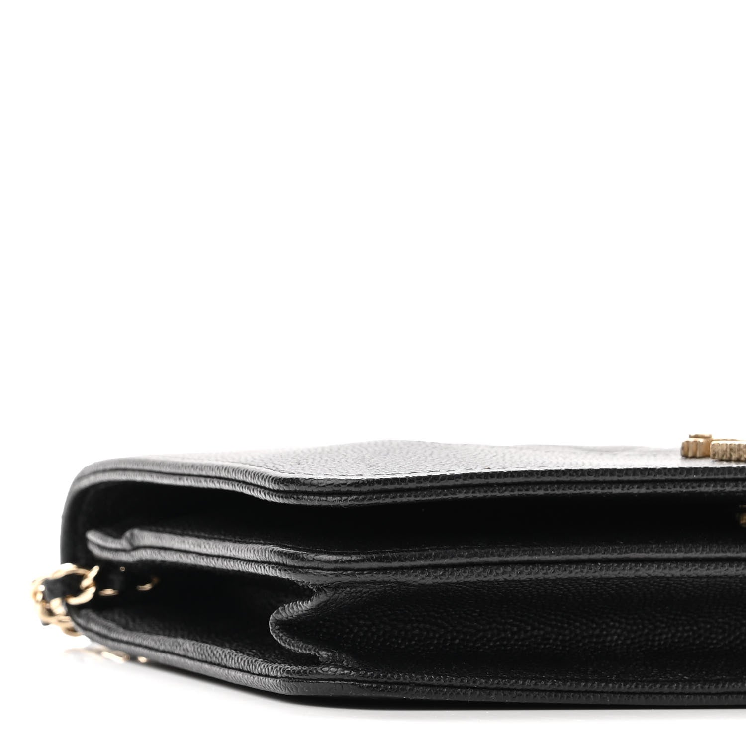Chanel Caviar Quilted Vintage Mademoiselle Wallet On Chain WOC Black 10 of 12