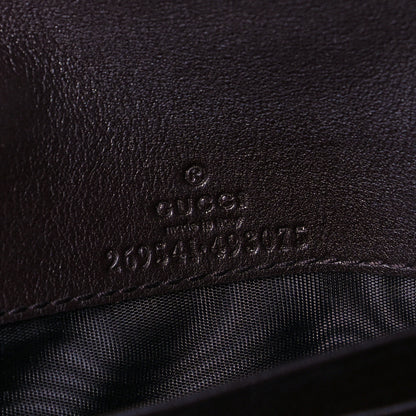 Gucci Guccissima Signature Dice Chain Wallet Chocolate 6 of 8