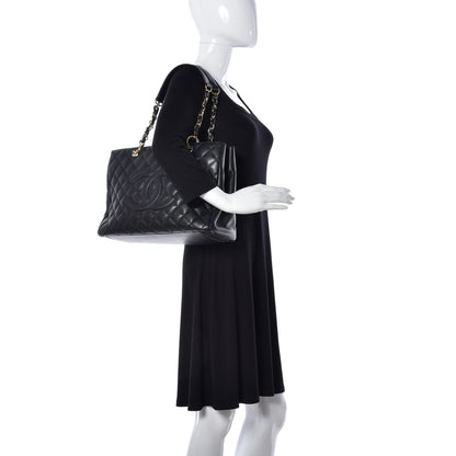 Chanel Caviar Quilted Grand Shopping Tote GST Black 2 of 9