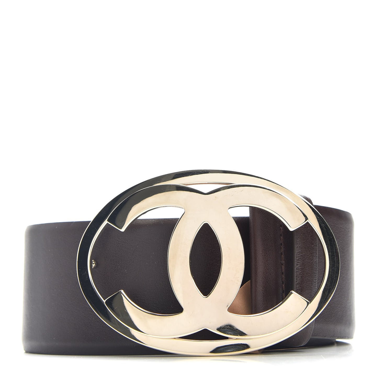 Calfskin CC Belt 80 32 Dark Brown