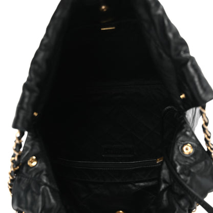 Chanel Shiny Calfskin Quilted Small Chanel 22 Black 6 of 11