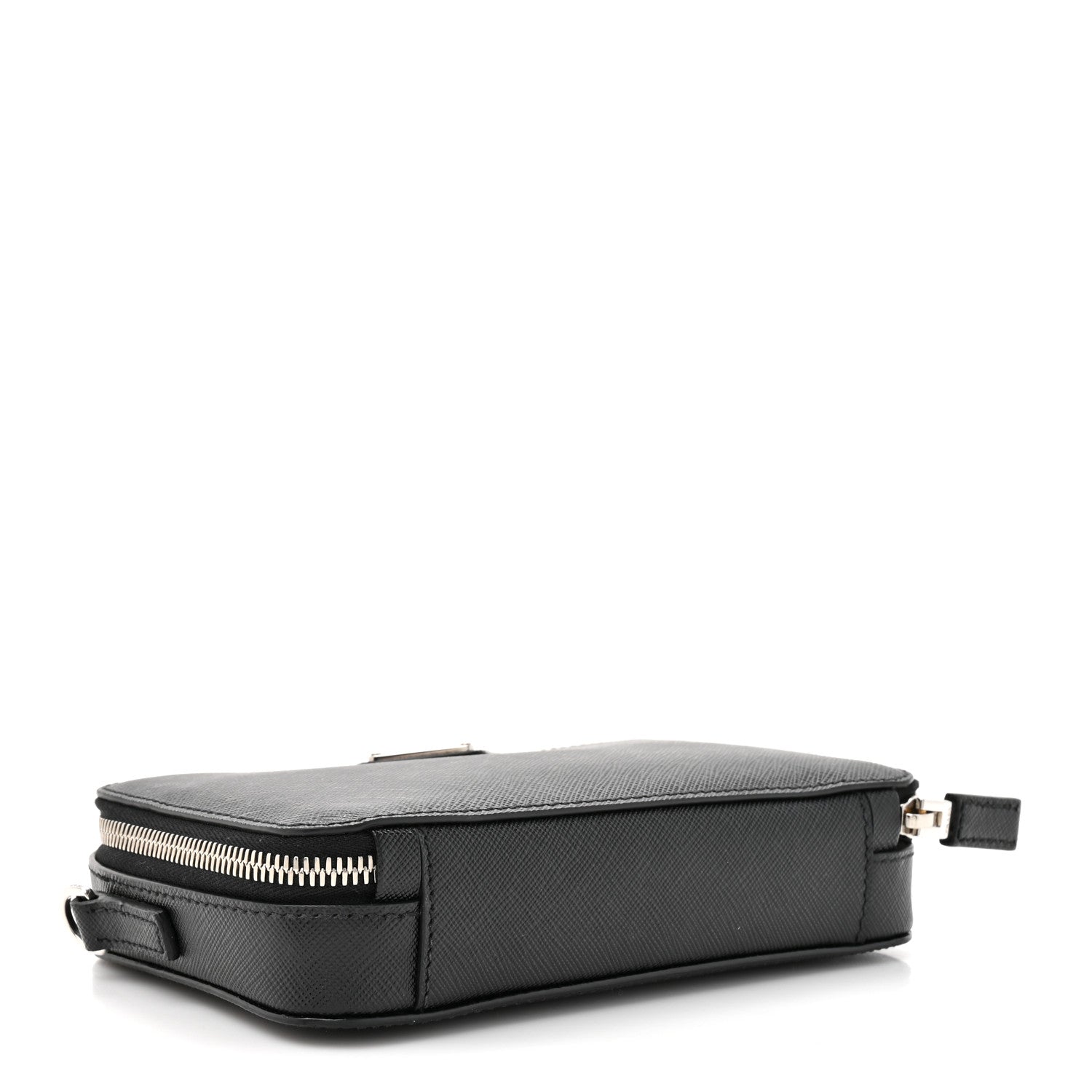 Prada Saffiano Travel Small Brique Crossbody Bag Black 4 of 10