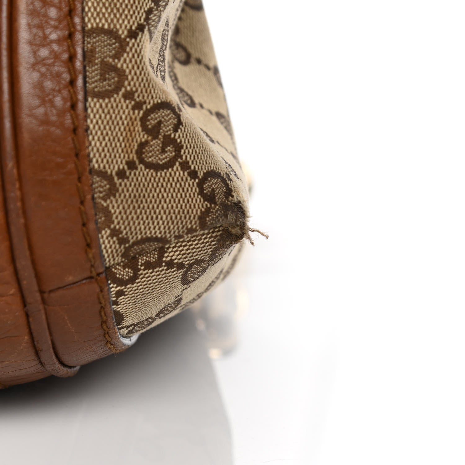Gucci Monogram Cellarius Calfskin Medium Bella Hobo Beige Ebony Cuir 16 of 16