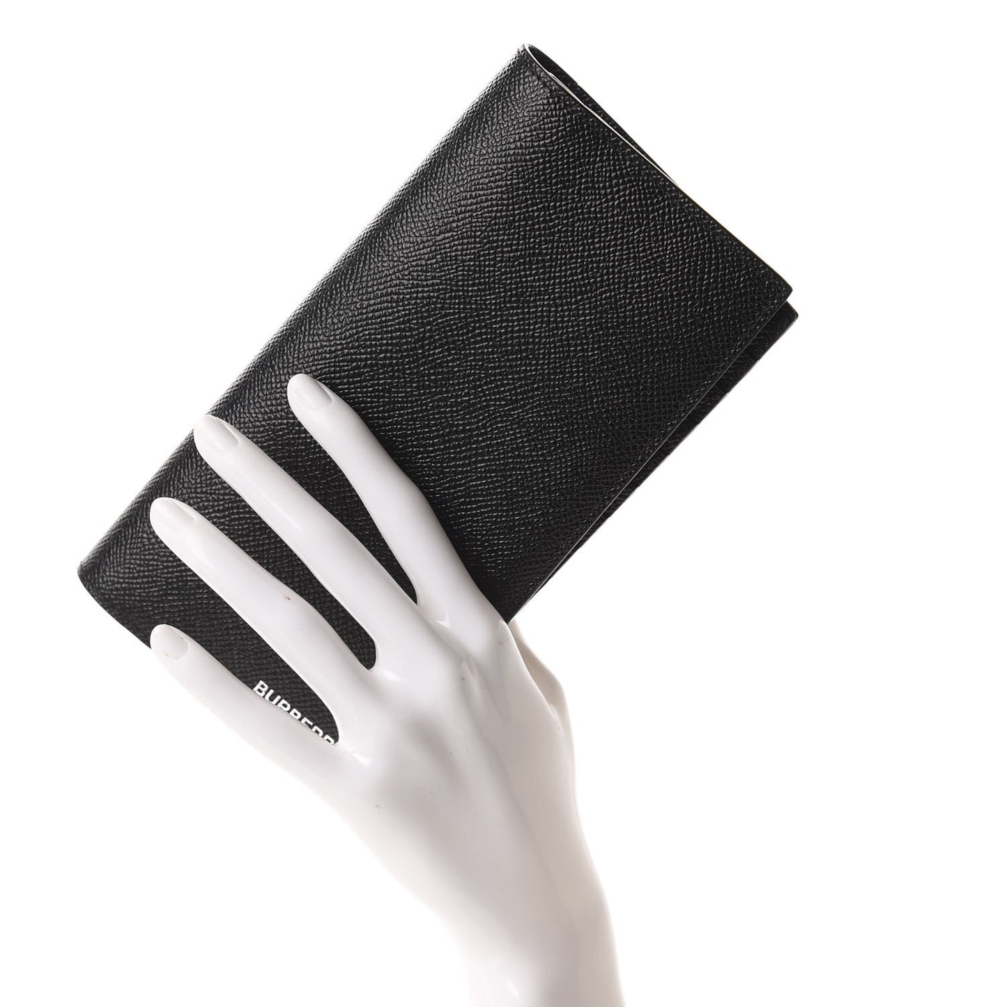 Grainy Calfskin Continental Flap Wallet Black