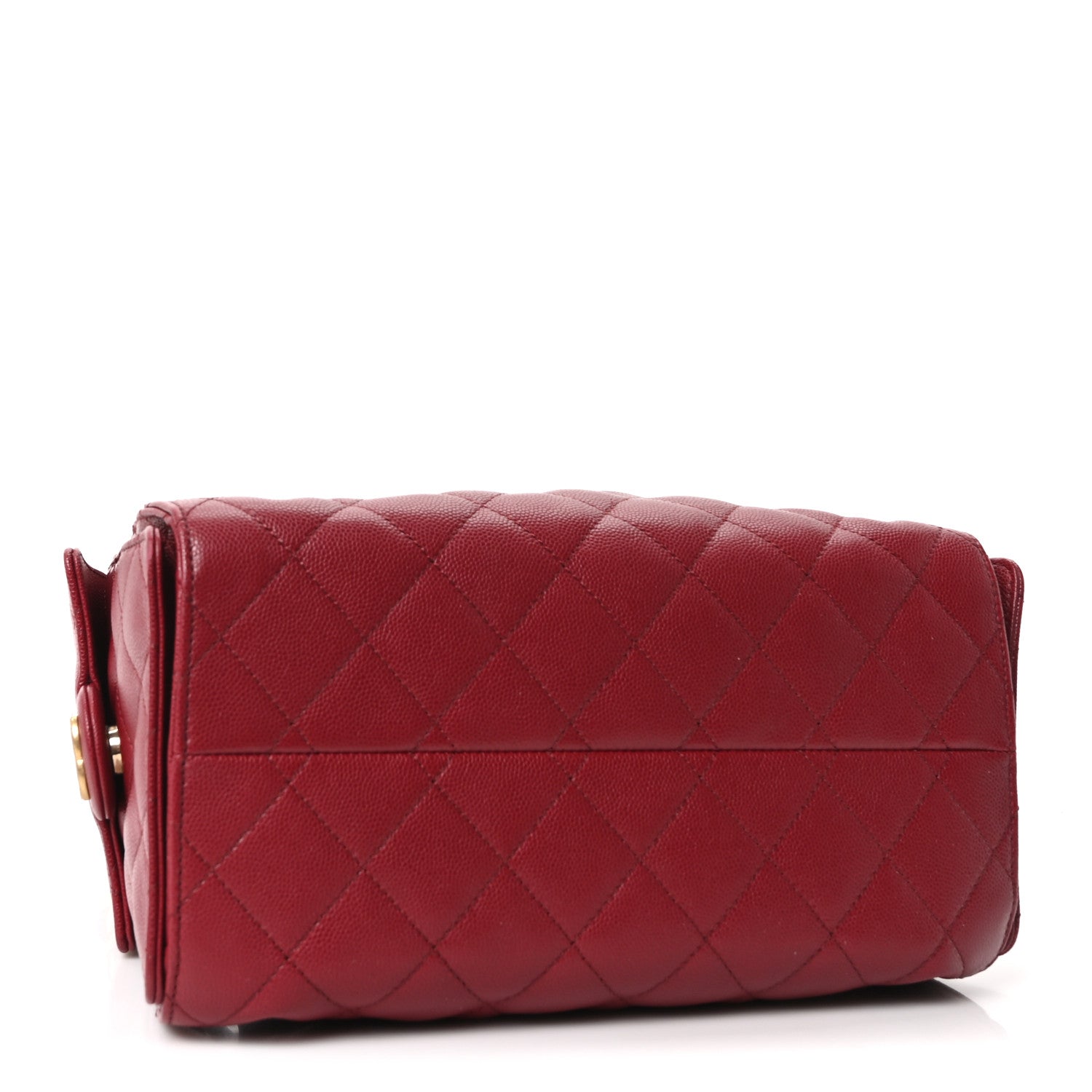Chanel Caviar Quilted Small Chanel 25 Handbag Burgundy 4 of 11