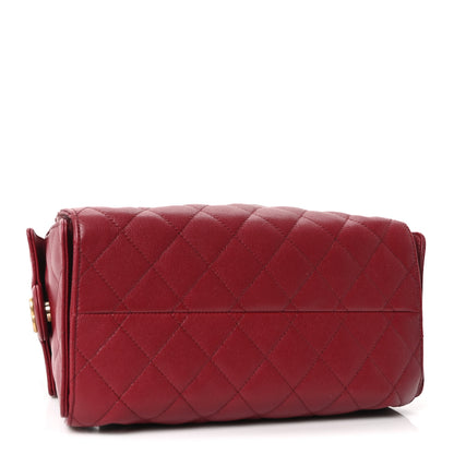 Chanel Caviar Quilted Small Chanel 25 Handbag Burgundy 4 of 11