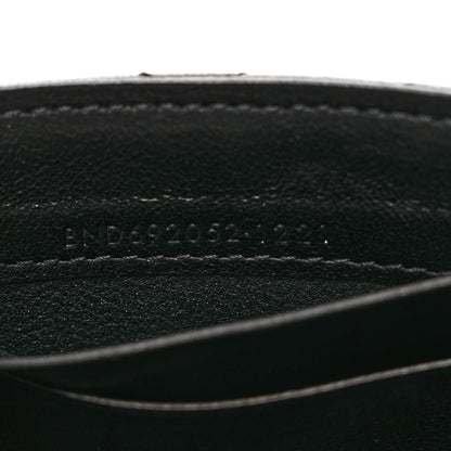 Saint Laurent Lambskin Quilted Monogram Gaby Small Envelope Wallet Black 7 of 7